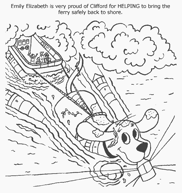 Free Clifford Coloring Pages for Print printable