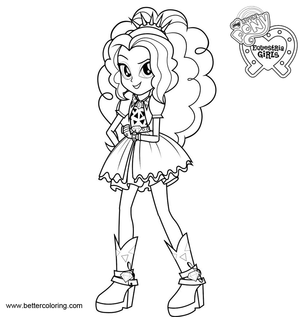 Bad Girl My Little Pony Equestria Girls Coloring Pages