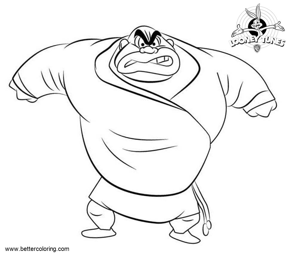 Crusher from Looney Tunes Coloring Pages - Free Printable Coloring Pages