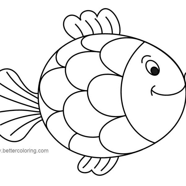 Rainbow Fish Coloring Pages - Free Printable Coloring Pages