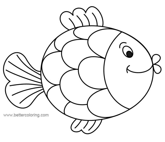 Free Coloring Pages Rainbow Fish - coloringpages2019