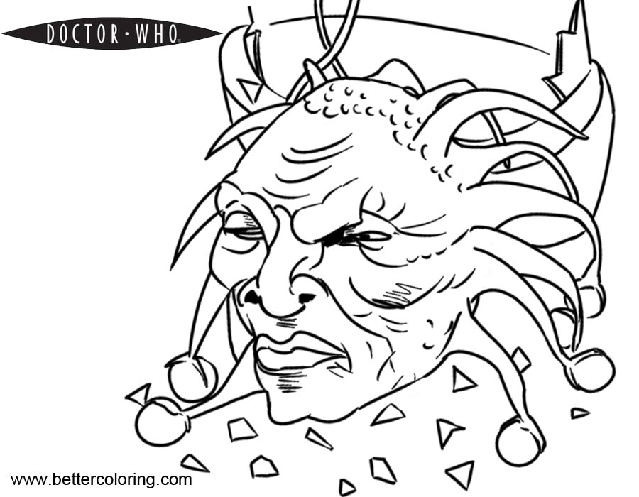 Free Doctor Who Coloring Pages Creatures printable