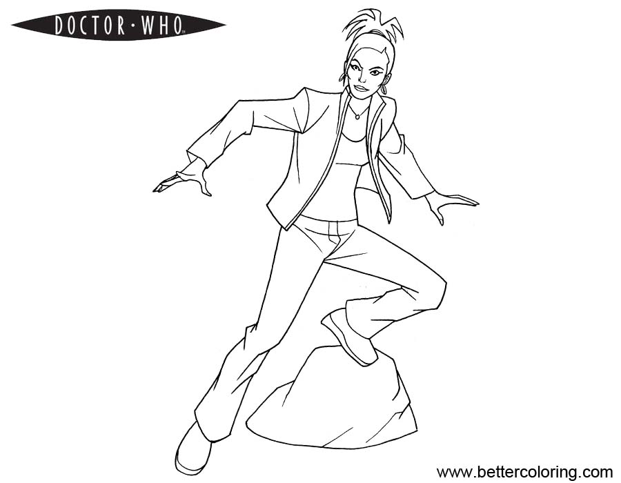 Free Doctor Who Coloring Pages Outline printable