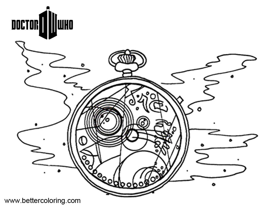 Free Doctor Who Coloring Pages Pattern printable