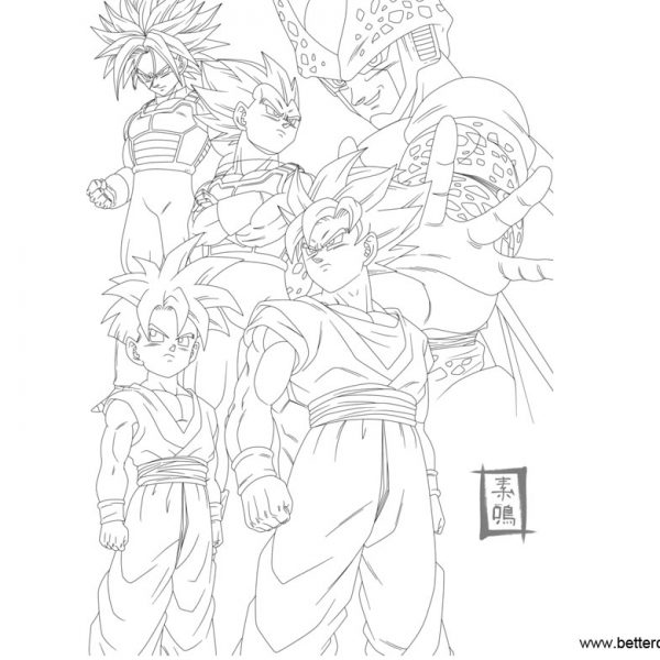 Dragon Ball Super Coloring Pages Goku Free Printable Coloring Pages