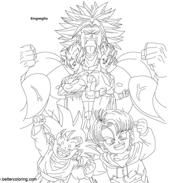 Dragon Ball Super Coloring Pages - Free Printable Coloring Pages