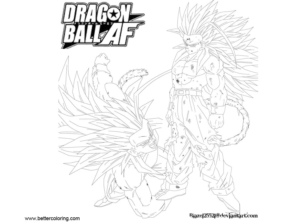 Free Dragon Ball Super Coloring Pages Gohan SSJ5 by JamalC157 printable