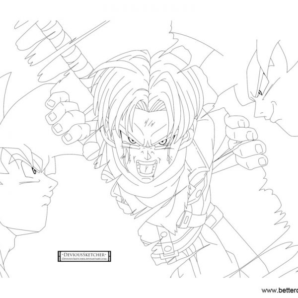 Dragon Ball Super Coloring Pages Goku - Free Printable Coloring Pages