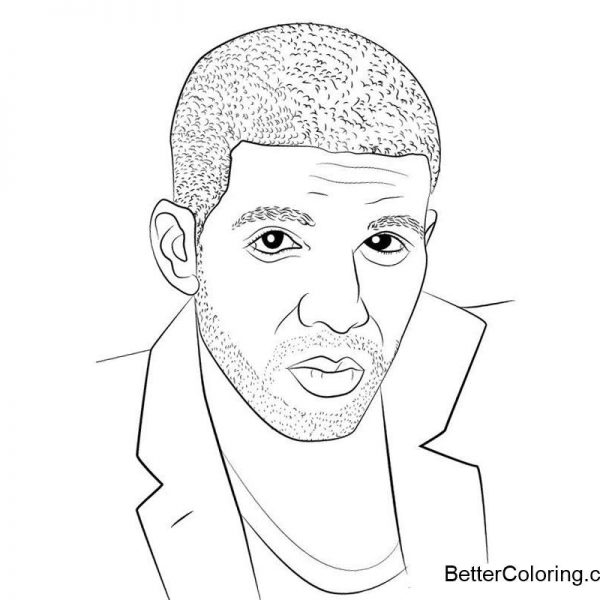 Rapper Drake Coloring Pages - Free Printable Coloring Pages