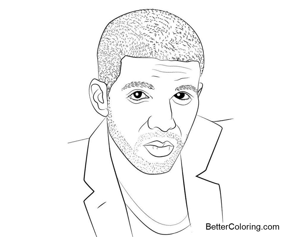 Free Drake Coloring Pages Eeasy Drawing printable