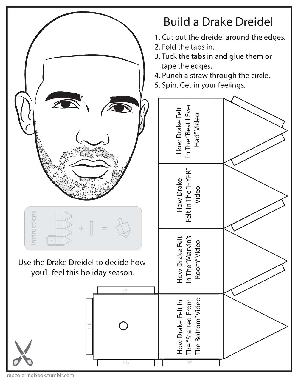 Free Drake Coloring Pages Hand Crafts Template printable