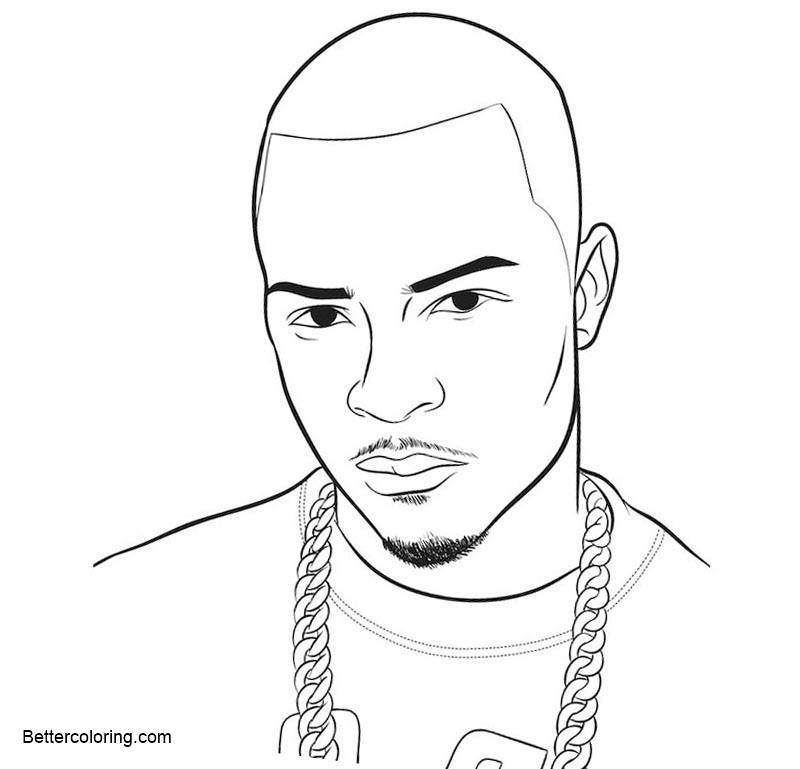 Free Drake Coloring Pages Lineart printable