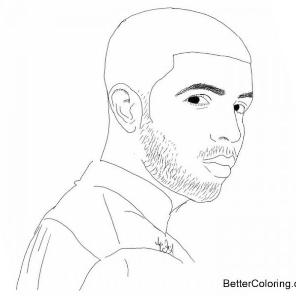 How to Draw Drake Coloring Pages - Free Printable Coloring Pages