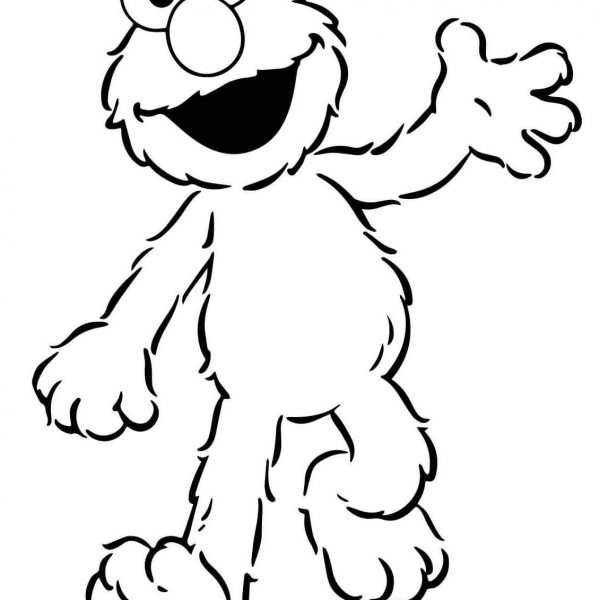 Elmo Coloring Pages Easy Drawing - Free Printable Coloring Pages