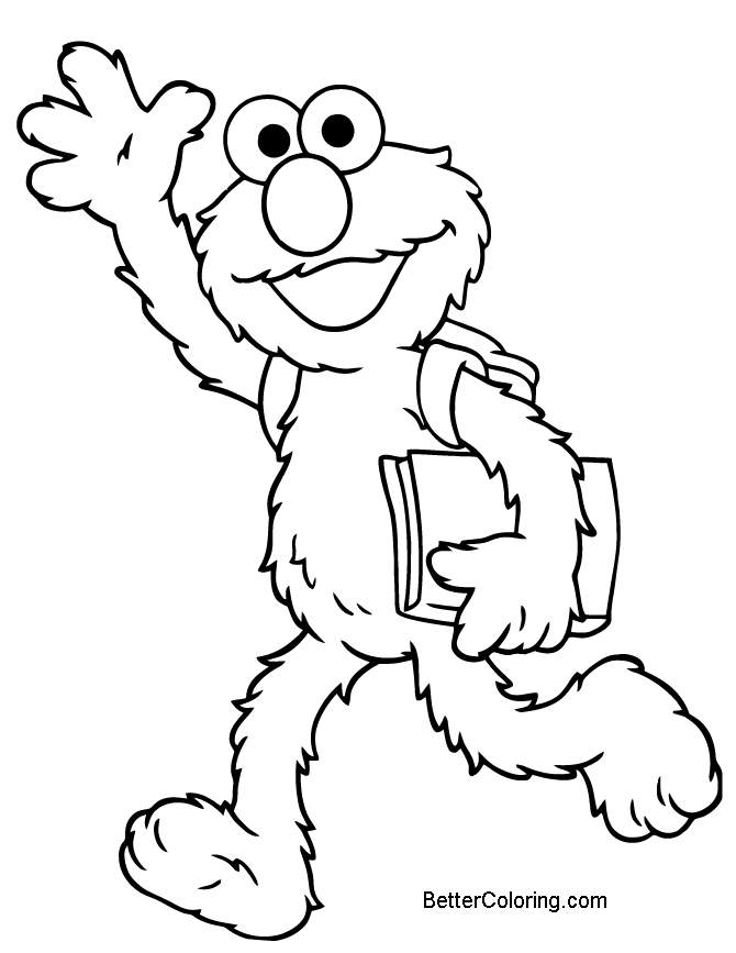 Free Elmo Coloring Pages and A Book printable