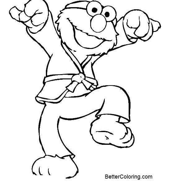 Elmo Coloring Pages Easy Drawing - Free Printable Coloring Pages