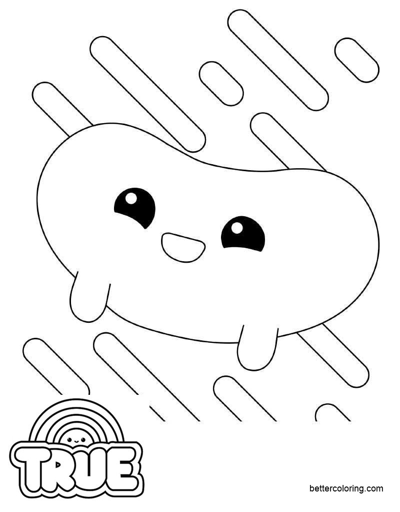 Free Elongy from True and the Rainbow Kingdom Coloring Pages printable