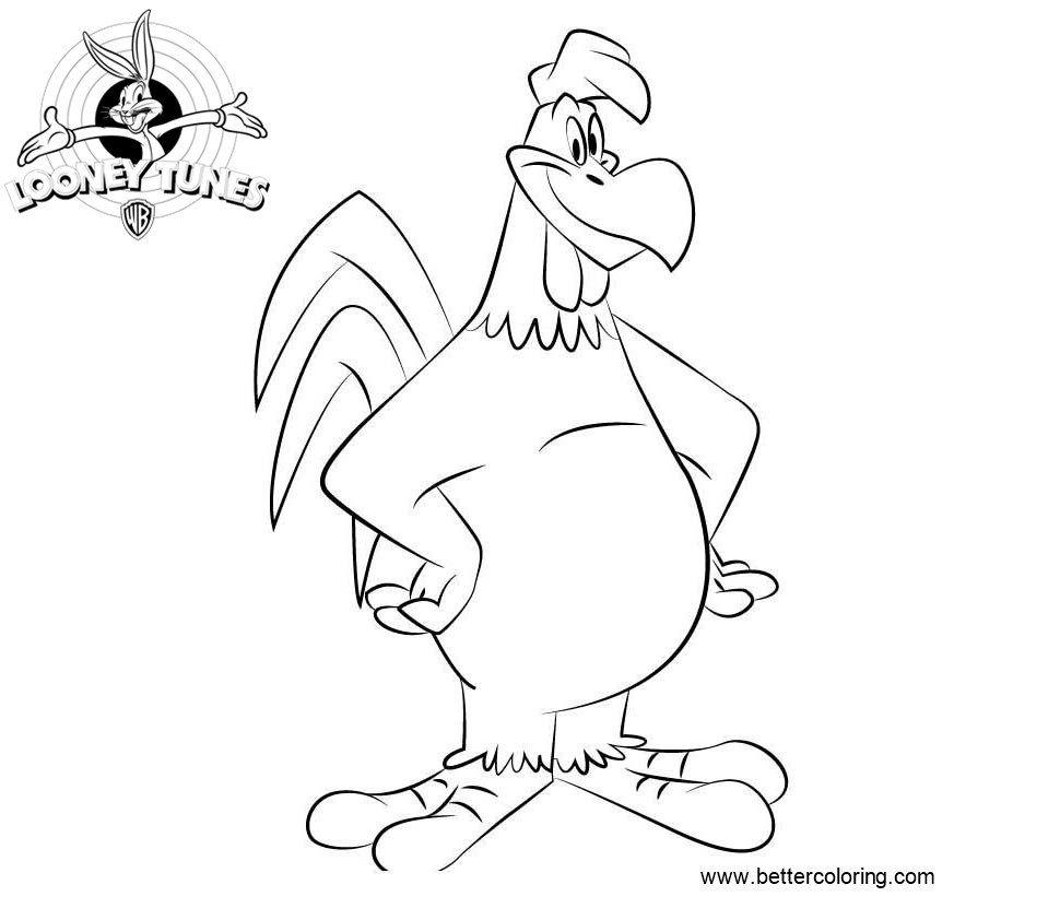 Foghorn Leghorn from Looney Tunes Coloring Pages - Free Printable ...