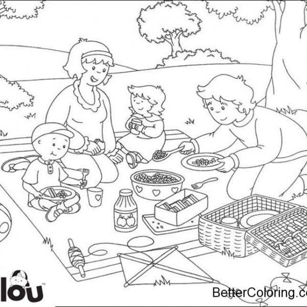 Caillou Coloring Pages Christmas - Free Printable Coloring Pages