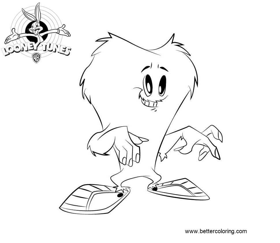 Free Gossamer from Looney Tunes Coloring Pages printable