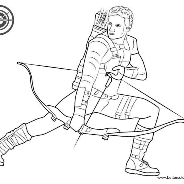 35 Iowa Hawkeye Coloring Pages - Hawkeye Coloring Pages From Captain America Civil War 600x600