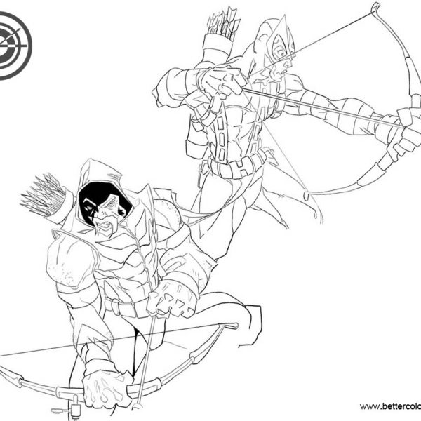 Hawkeye Coloring Pages Lineart by jeffwamester - Free Printable