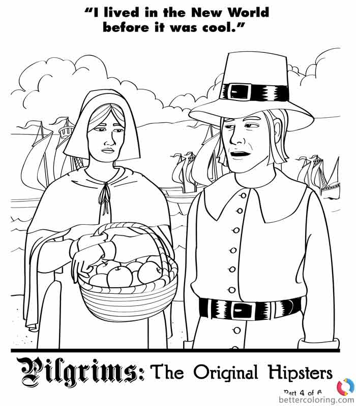 Free Hipster Coloring Pages Lived In New World printable