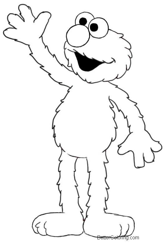 Free How To Draw Elmo Coloring Pages printable
