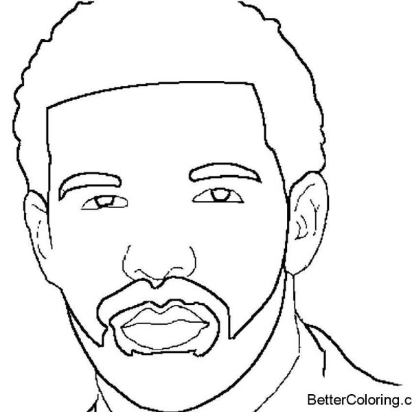 Drake Coloring Pages Long Hair - Free Printable Coloring Pages