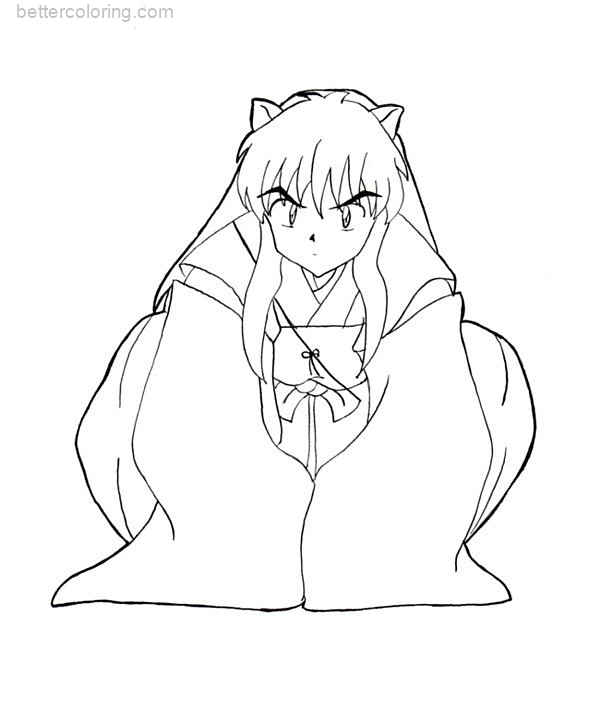 Free InuYasha Coloring Pages by silentwandererSC printable