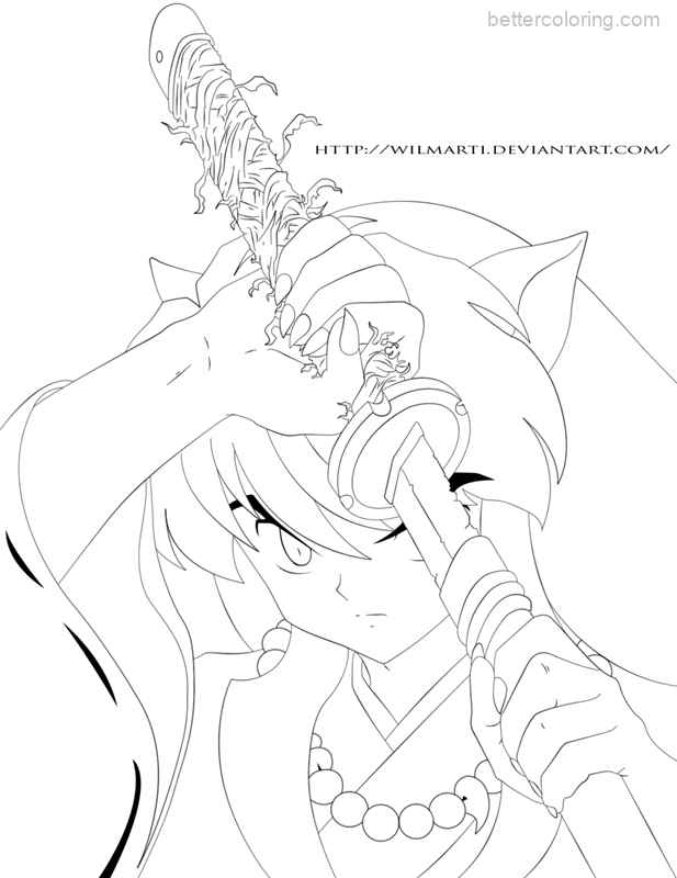 Download InuYasha Coloring Pages by wilmarti - Free Printable Coloring Pages