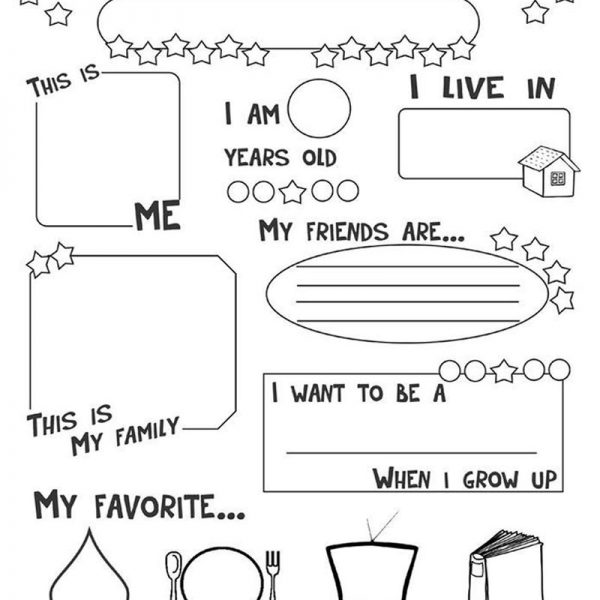 All About Me Coloring Pages Get to Know Me Worksheets - Free Printable