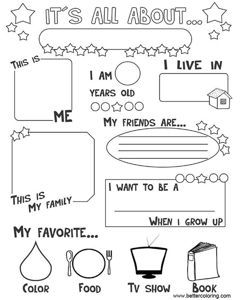 22 All About Me Coloring Pages Worksheets Free Coloring Pages
