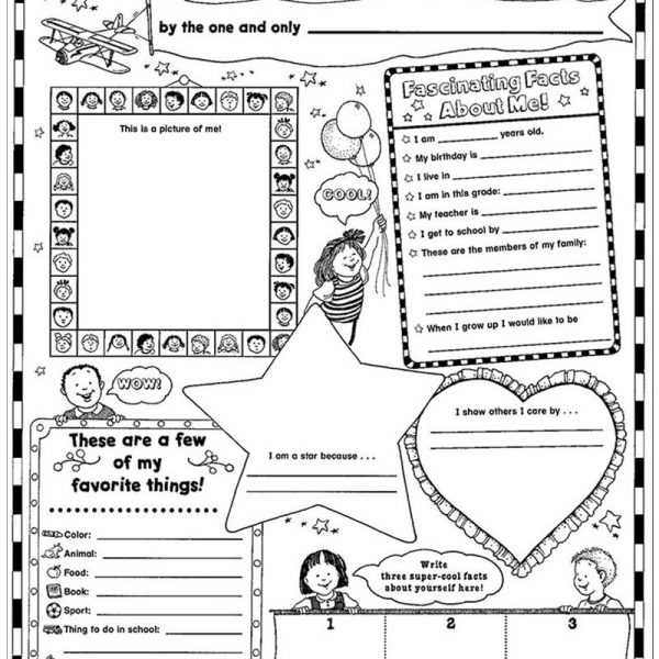 All About Me Coloring Pages Get to Know Me Worksheets - Free Printable