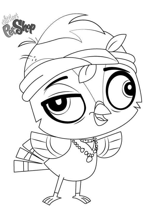 Free Littlest Pet Shop Coloring Pages Joey Featherton printable