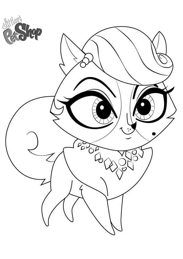 Free Littlest Pet Shop Coloring Pages Madame Pom printable