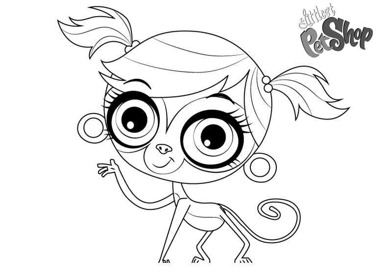 Littlest Pet Shop Coloring Pages Minka Mark - Free Printable Coloring Pages