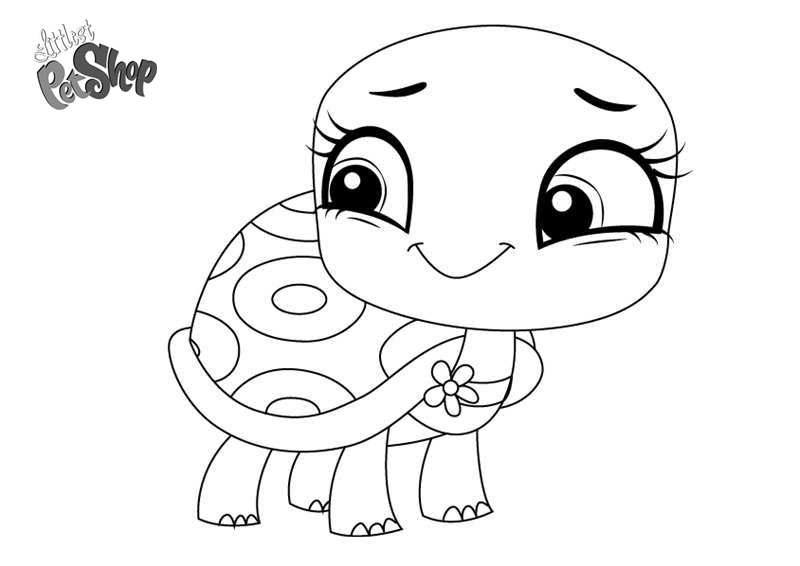 Free Littlest Pet Shop Coloring Pages Olive Shellstein printable