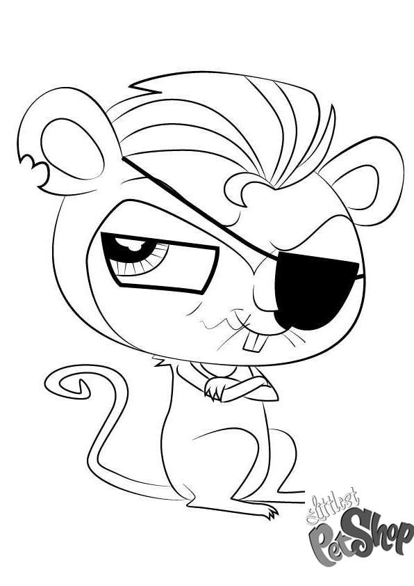 Littlest Pet Shop Coloring Pages Pete - Free Printable Coloring Pages