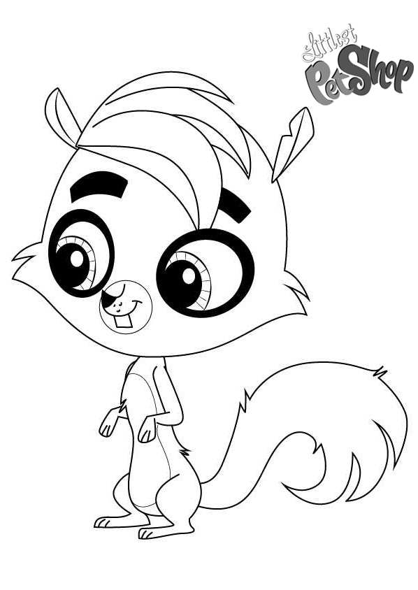 Free Littlest Pet Shop Coloring Pages Shivers printable