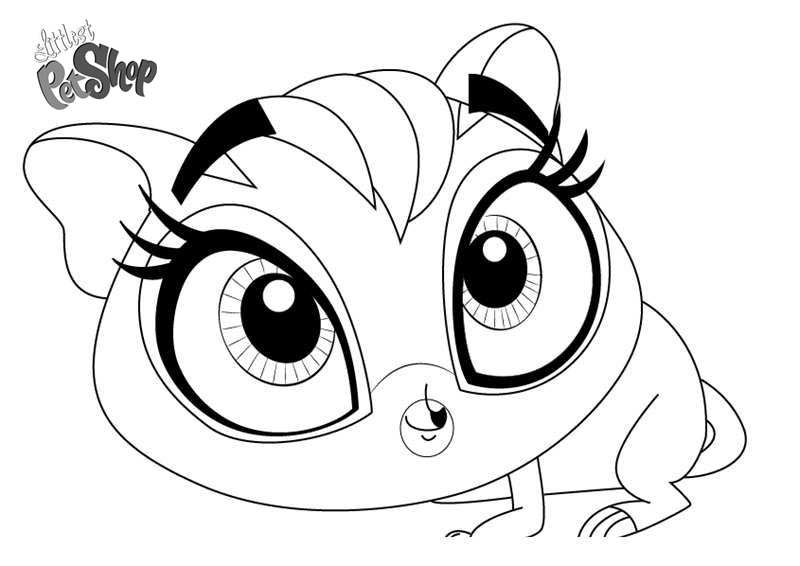 Free Littlest Pet Shop Coloring Pages Sweet Cheeks printable
