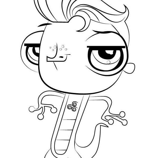 Littlest Pet Shop Coloring Pages Whittany and Brittany Biskit - Free