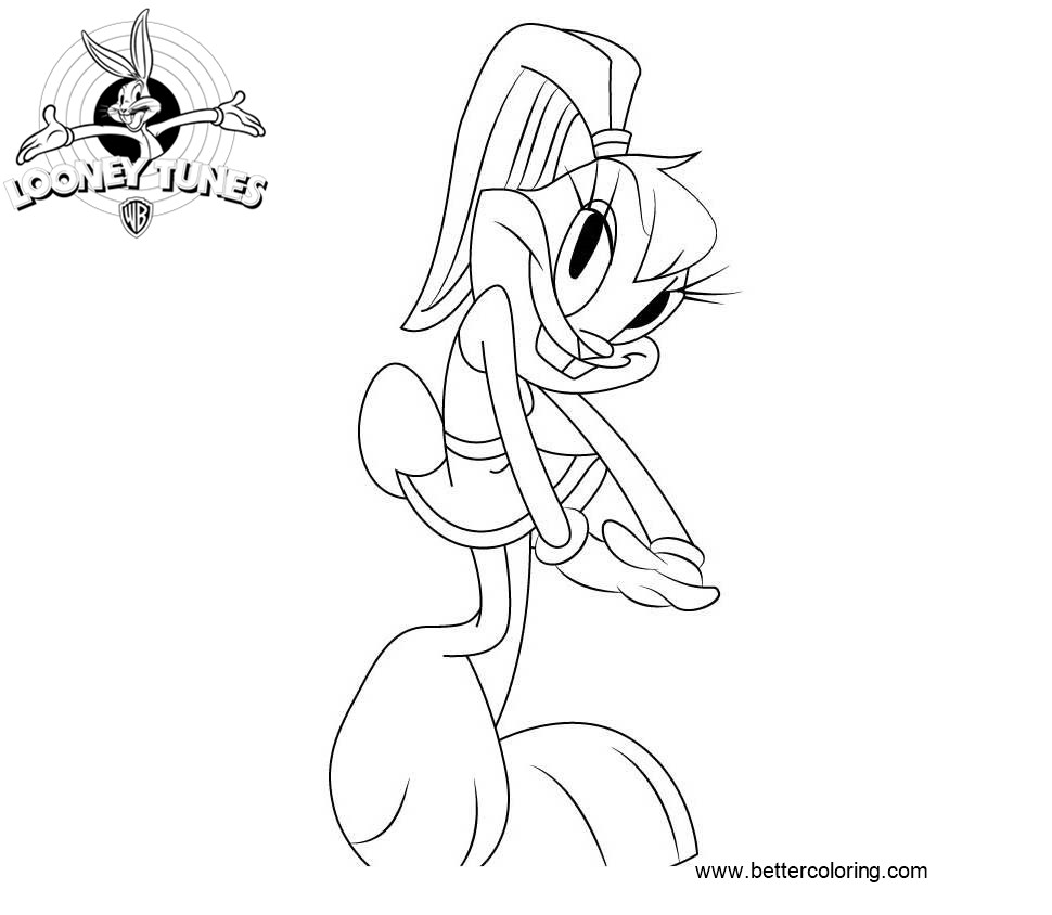 Lola Bunny from Looney Tunes Coloring Pages - Free Printable Coloring Pages