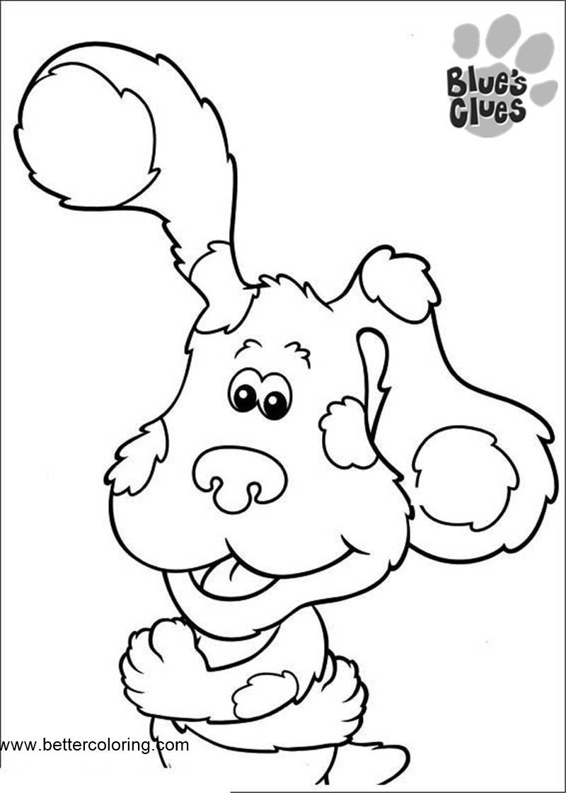 Free Lovely Blue's Clues Coloring Pages printable