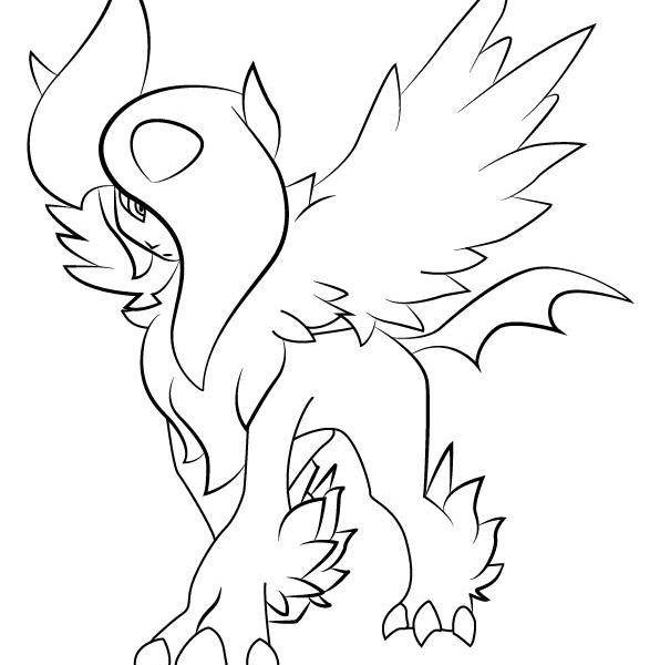 Mega Medicham from Pokemon Coloring Pages - Free Printable Coloring Pages