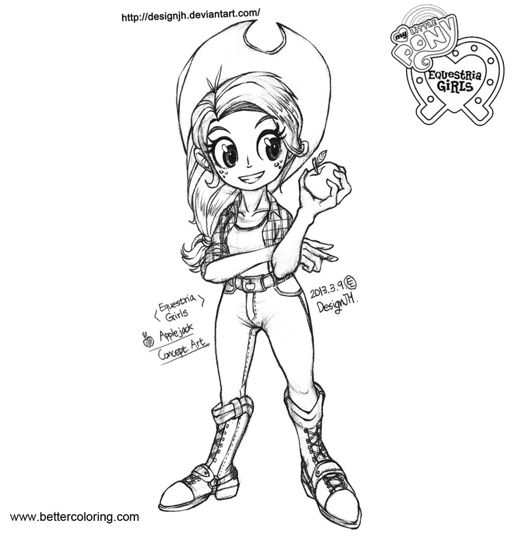 Free My Little Pony Equestria Girls Coloring Pages Fan Art printable
