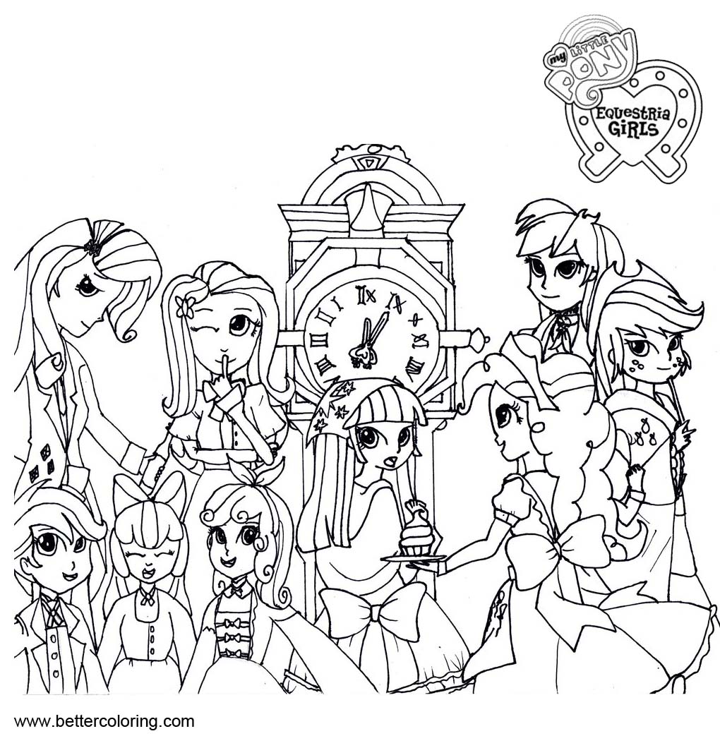 Free My Little Pony Equestria Girls Coloring Pages by mizuki12341 printable