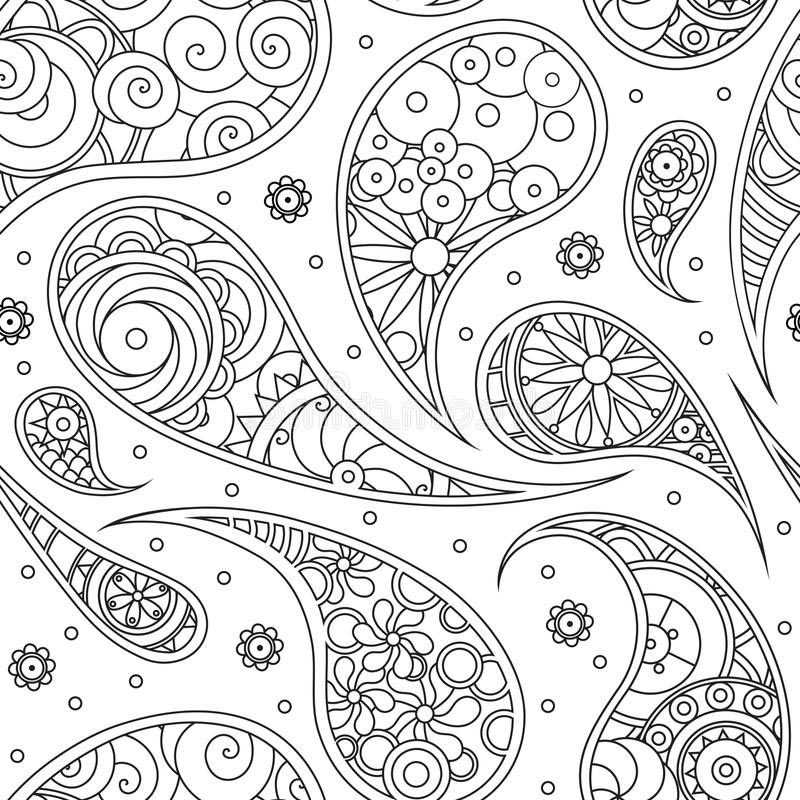 Paisley Coloring Pages Pattern for Print - Free Printable Coloring Pages
