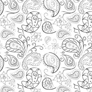 Paisley Coloring Pages Pattern for Print - Free Printable Coloring Pages