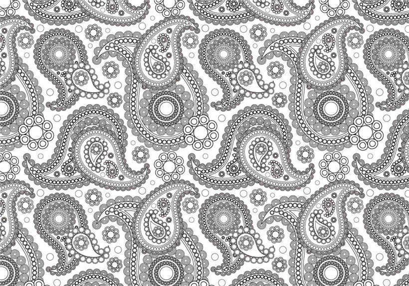 Free Paisley Coloring Pages from Indian printable